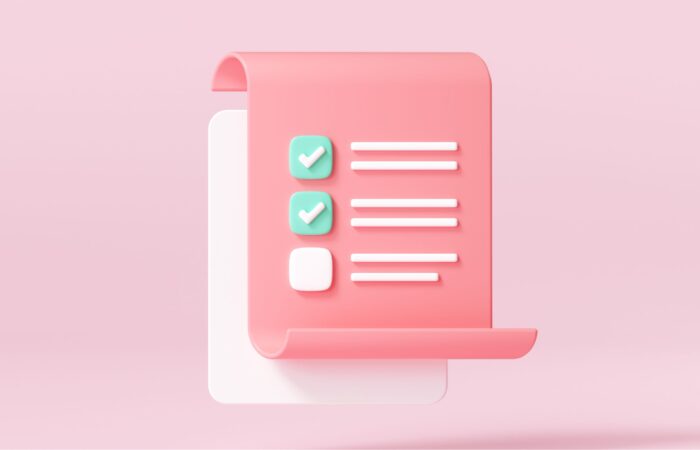 white clipboard with checklist pink background 3d render illustration - Rahul Sinha's Digital and Media House